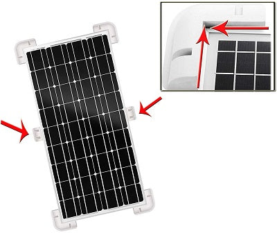 Support fixation panneau solaire sur toit Camping-Car, van & Bateau 7 pcs