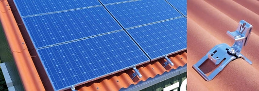 Kit fixation 2 panneaux solaires en paysage sur tôle ondulée/fibrociment - ESDEC