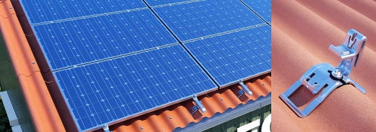 Kit fixation 6 panneaux solaires en paysage sur tôle ondulée/fibrociment - ESDEC